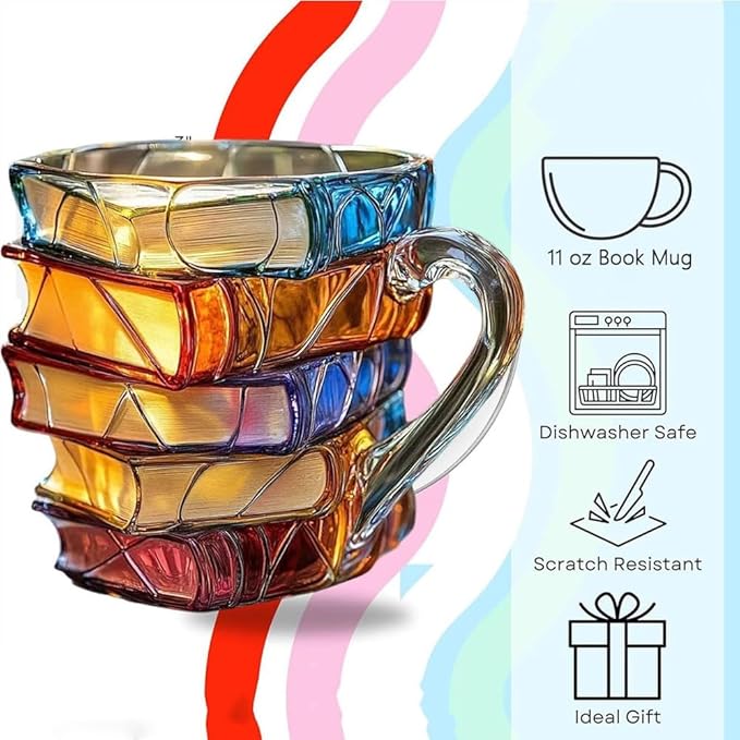 BookishBloom - Hand Painted Mug for Book Lovers