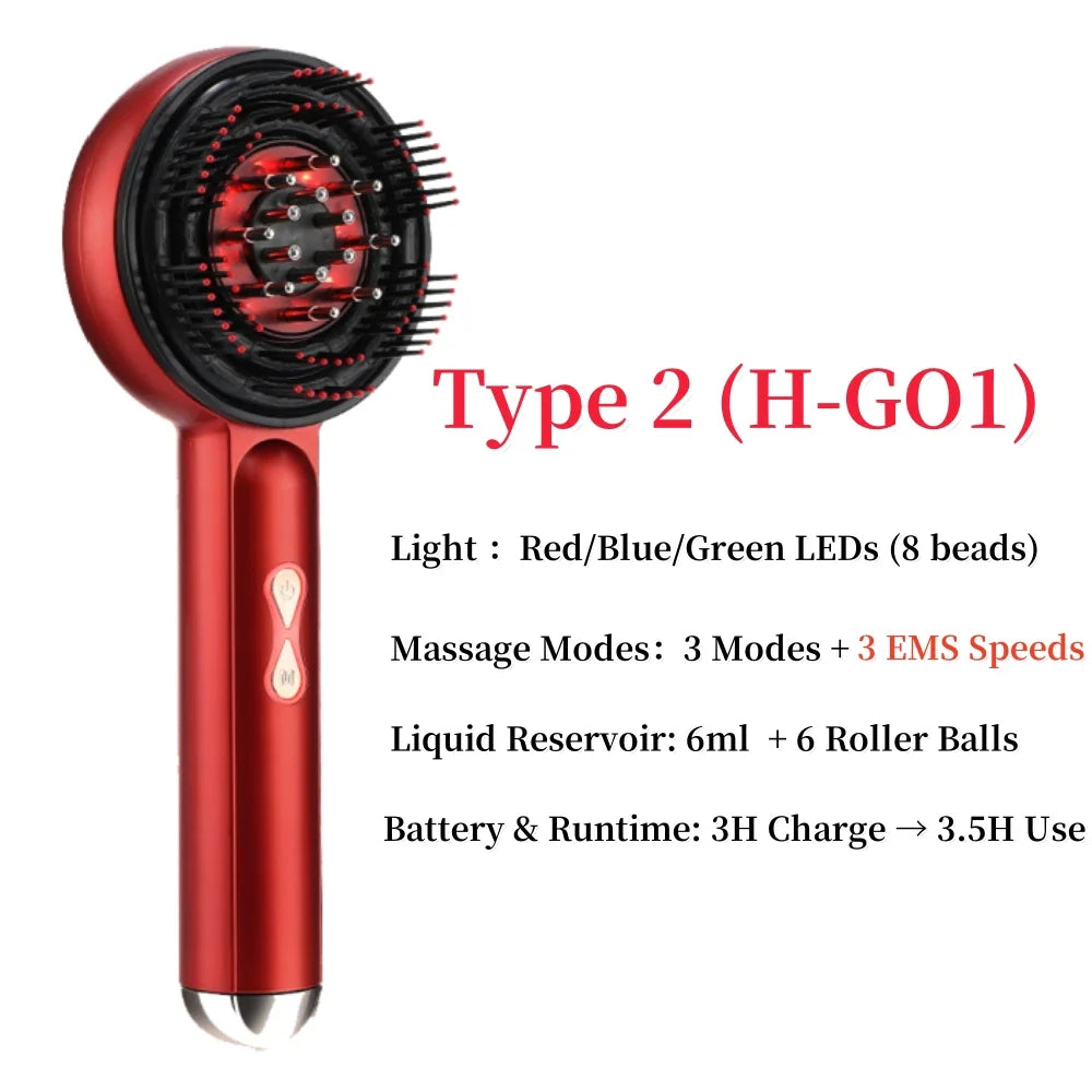 1 Advanced Red Light Head Massager Brush