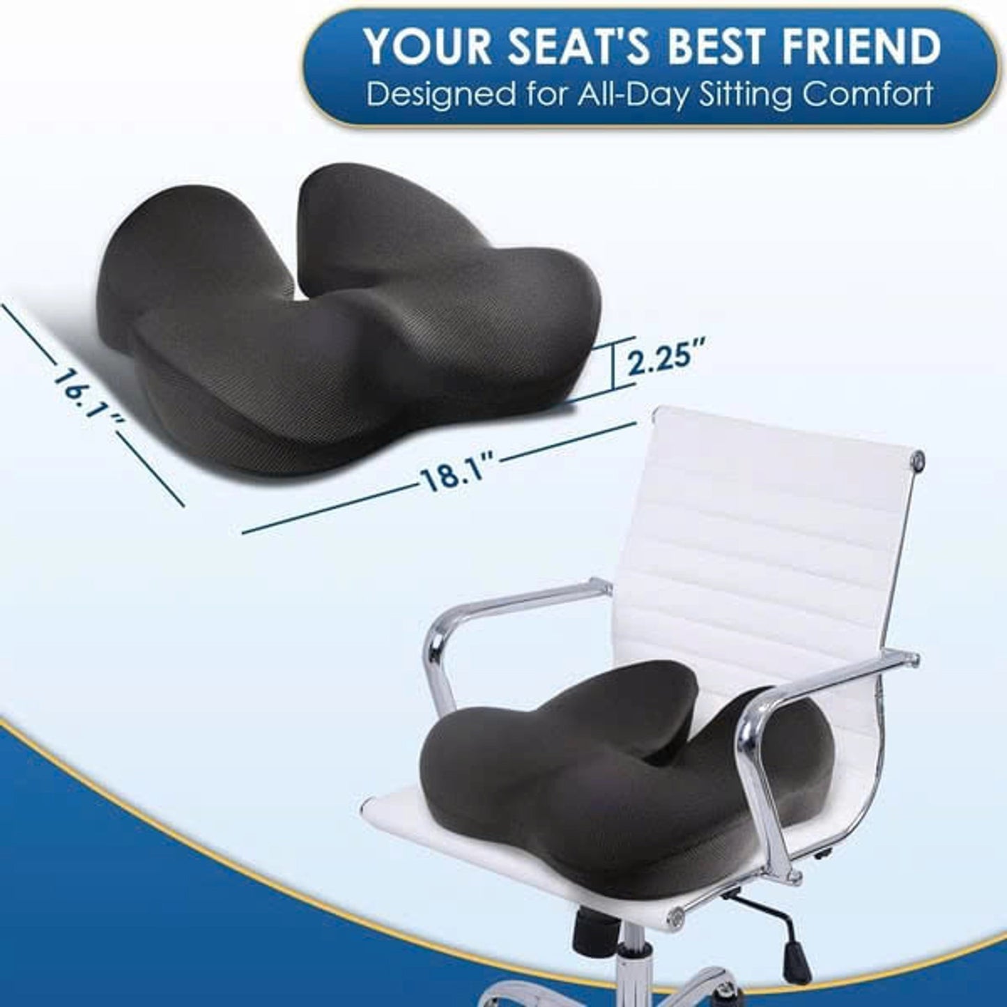 Premium foam seat cushion