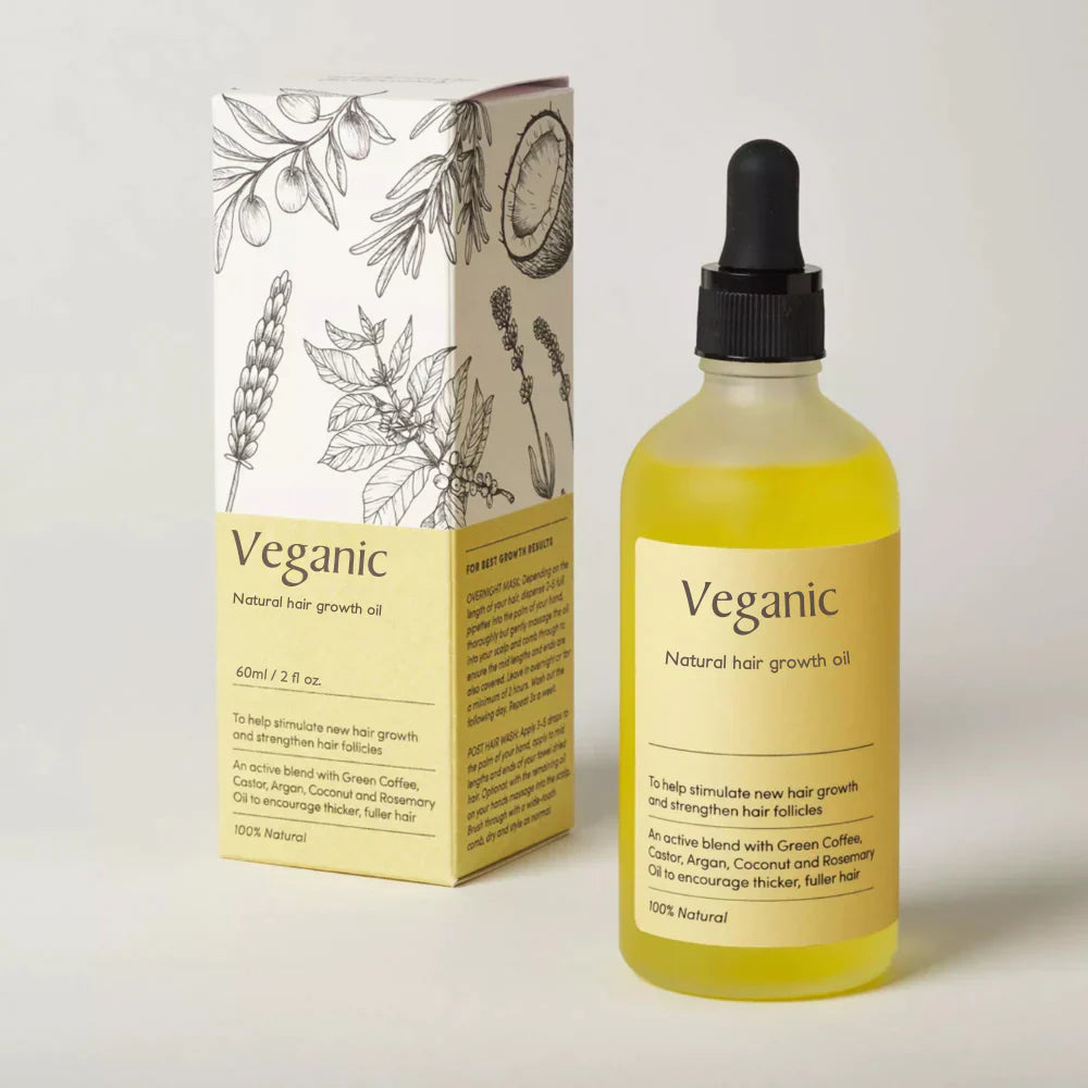 Veganic: Your natural oil treatment for hair growth.