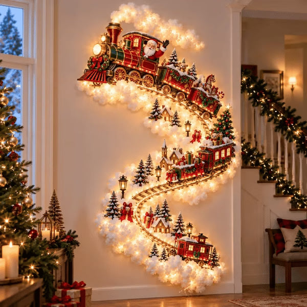 (🎁Last Day 49% OFF)🎄✨Christmas Magic Trail Wall Light - A Little Christmas Magic, Right on Your Wall🏠