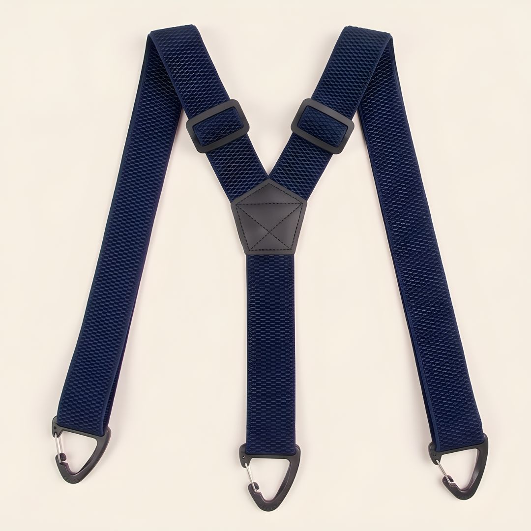 Maviglow™ – No-Slip X-Back Elastic Suspenders with Belt-Loop Hook Clips 