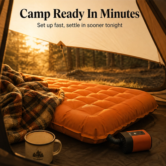 maviglow™ – Cordless USB-Rechargeable Mini Air Pump with LED Light  