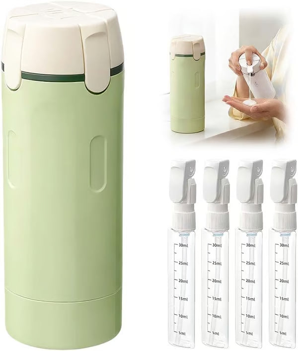 🧴 50% OFF NOW! 🎉 4-in-1 Travel Dispenser Bottles – Leak-Proof, Refillable & TSA Approved