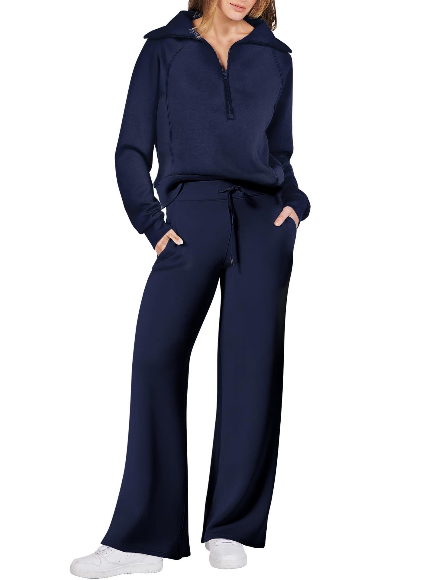 💝LAST DAY PROMOTION 50% OFF!!🎀Women's 2 Piece Casual Outfits Sweatsuit Set