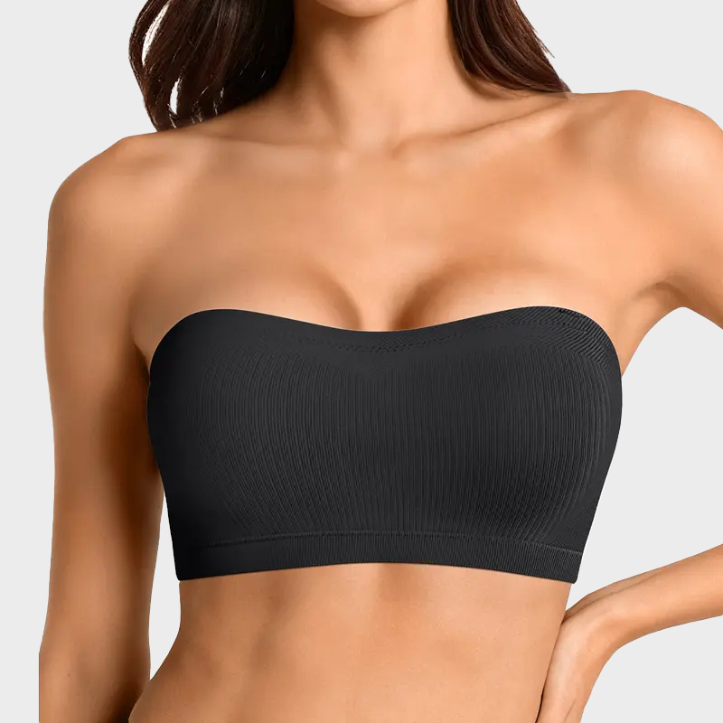 Non-Slip Bandeau Seamless Wireless Strapless Bra