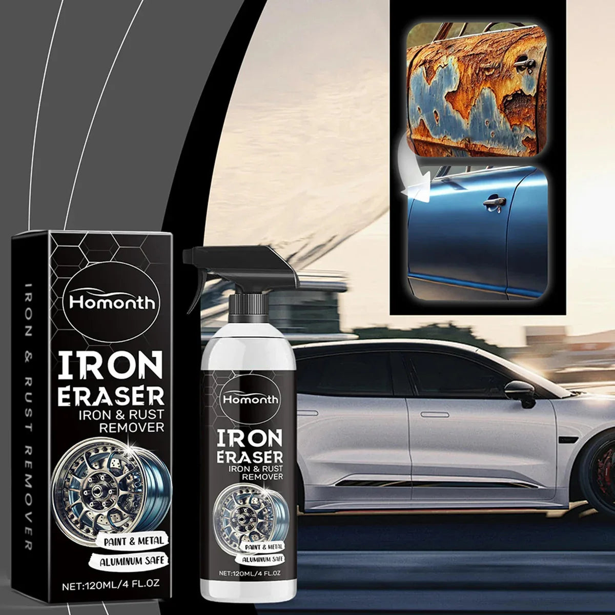 Car Rust Remover Derusting Spray