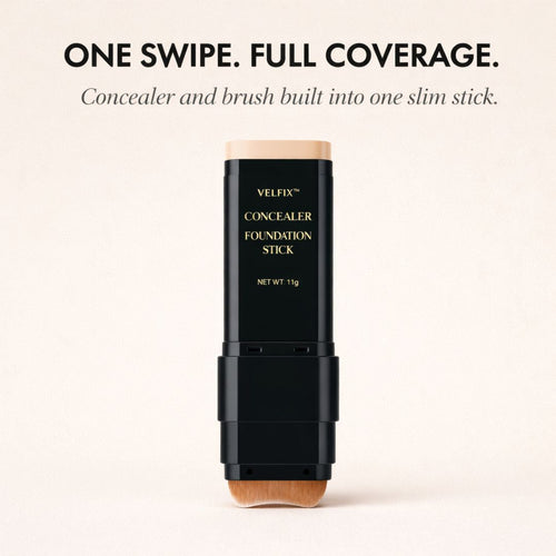 Maviglow™ – Dual-Ended Concealer & Foundation Stick with Built-In Brush 