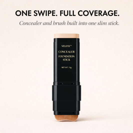 Maviglow™ – Dual-Ended Concealer & Foundation Stick with Built-In Brush 