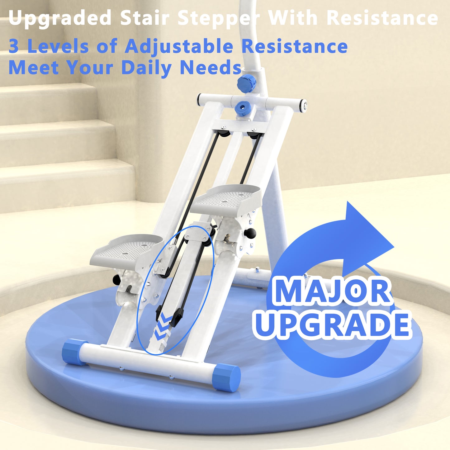 ProFit Foldable 3-in-1 Stair Stepper & Vertical Climber | Upgraded Resistance