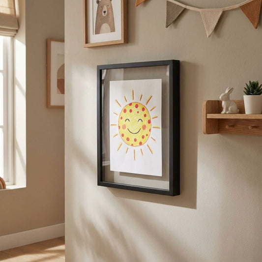 Maviglow™ – Display & Store Kids' Art, Book-Opening Frame, Holds 150+ Pages 