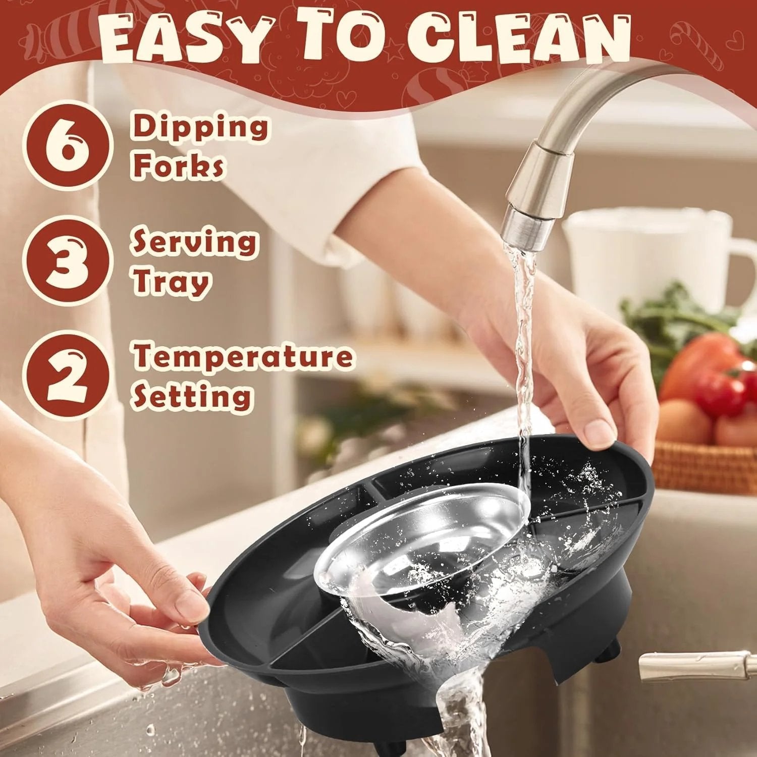 🍫🍫Electric Chocolate Fondue Fet