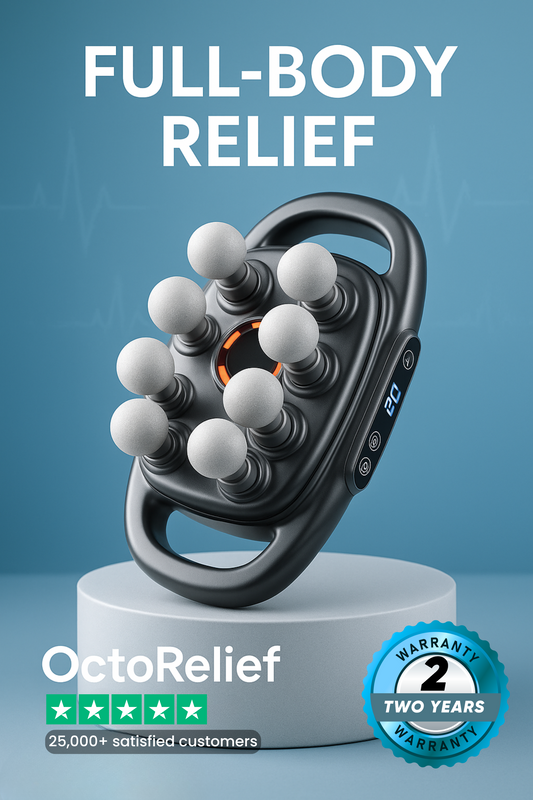 OctoRelief™ 8-Head Massage Gun