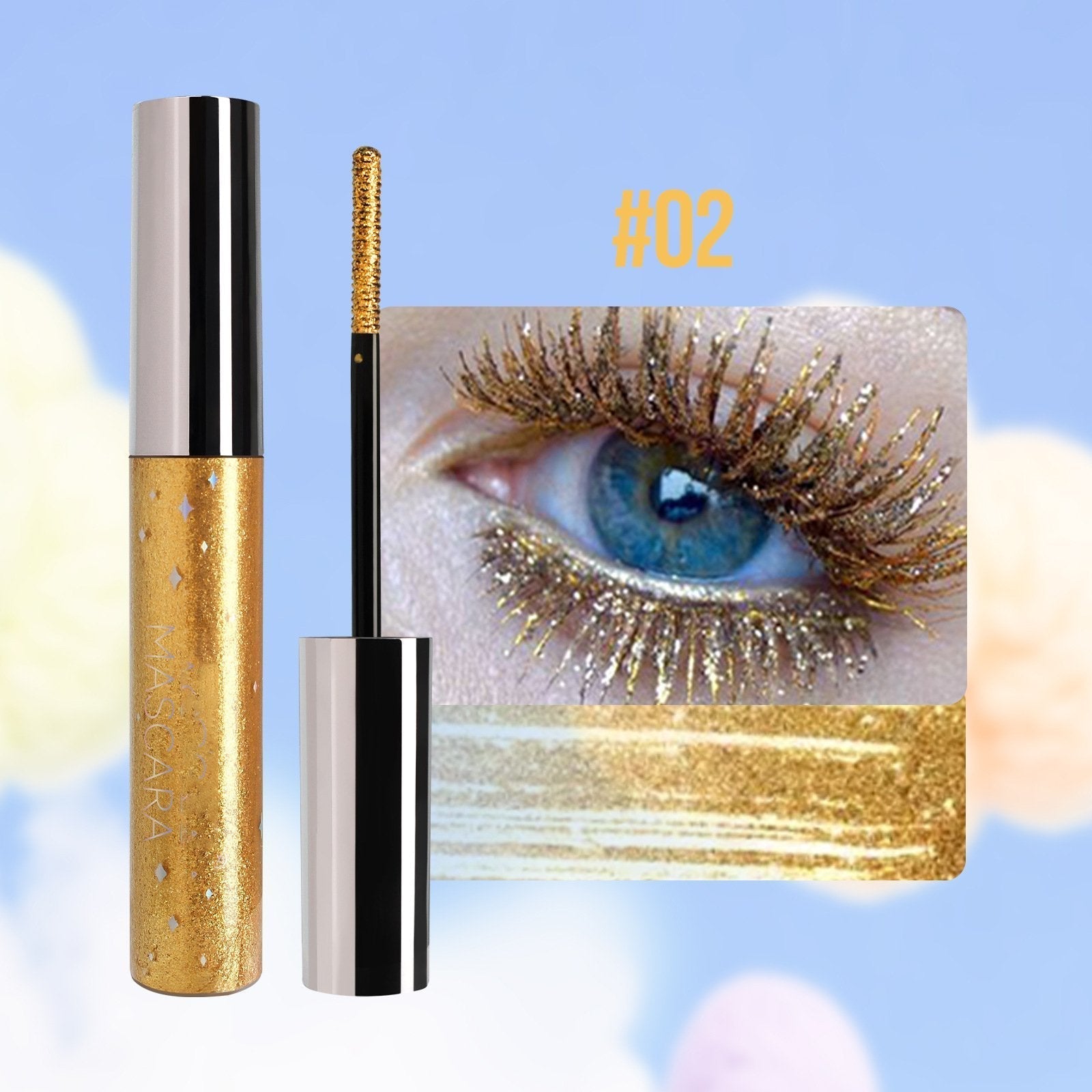 The AuraSpark Colorful Glitter Mascara — Long-Lasting Brilliance + 50% OFF