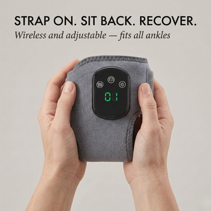 Pulsara™ – Heated EMS Ankle & Foot Massager Wrap + 50% OFF