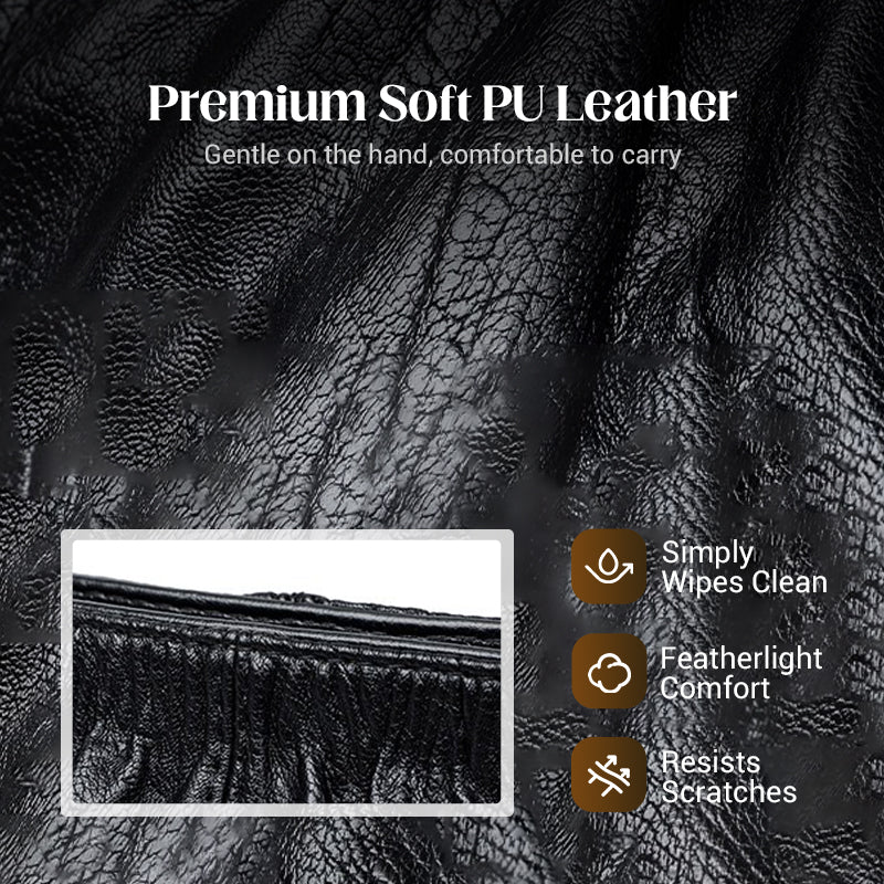 👜50% OFF NOW🎀Casual Pleated Bucket Leather Handbag – Soft Leather, Versatile Style & Adjustable Shoulder Strap✨