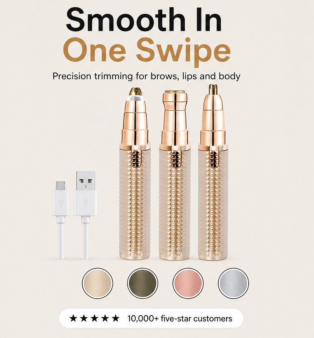 Maviglow – 3-in-1 Painless Precision Trimmer for Brows, Face & Body + 50% OFF