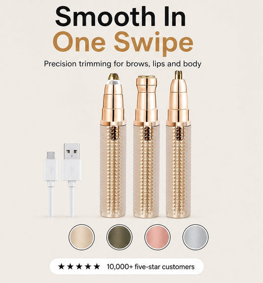Maviglow – 3-in-1 Painless Precision Trimmer for Brows, Face & Body + 50% OFF