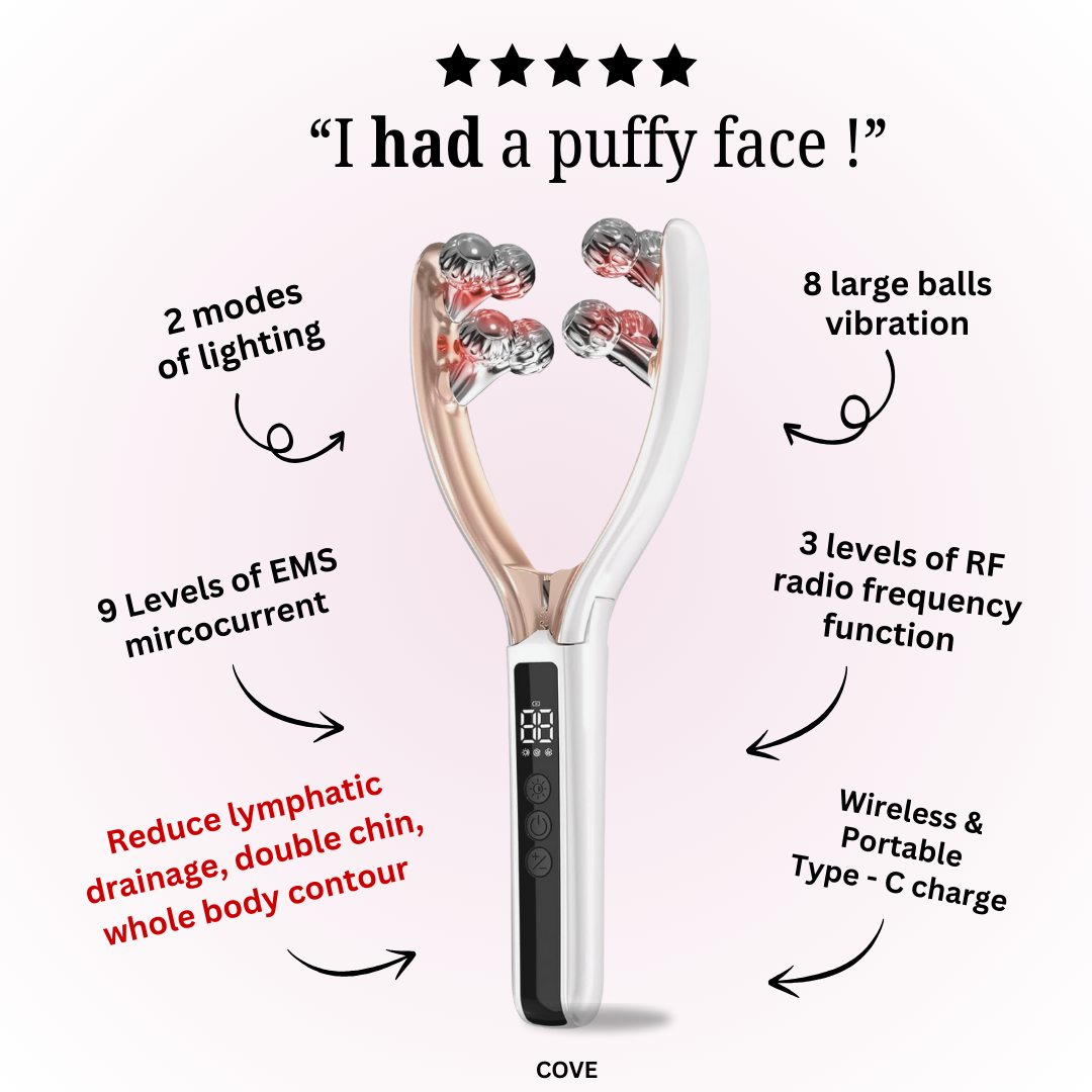 ✨Wireless Facial Massager – Portable Rechargeable Skin Lifting & Puffiness Reducer