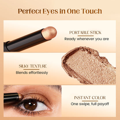 🎄50K+ SOLD! 🎁✨8 Colors Glitter Eyeshadow Stick Waterproof & Long-Wearing & Multi-Use