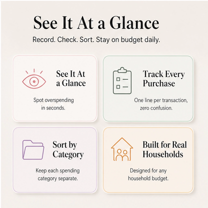 Keepwell – A6 Budget Binder with 12 Writable Cash Envelopes + 50% OFF