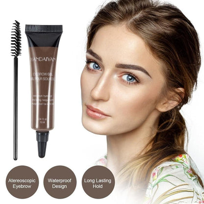 Long-lasting Waterproof Smudge-proof Liquid Eyebrow Gel/Tint(With Free Brush)