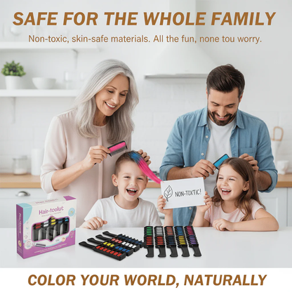 🌈Holiday Season Final Rush - 50% OFF✨Temporary Hair Dye Chalk Comb- Cruelty Free