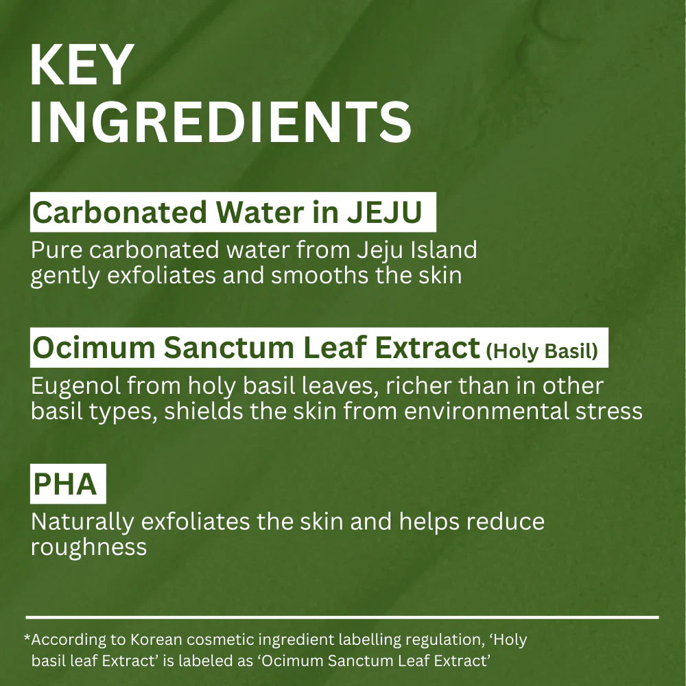 Holy Basil Sparking Bubble Mask-Limited Time 75%OFF 🔥LAST DAY⏰