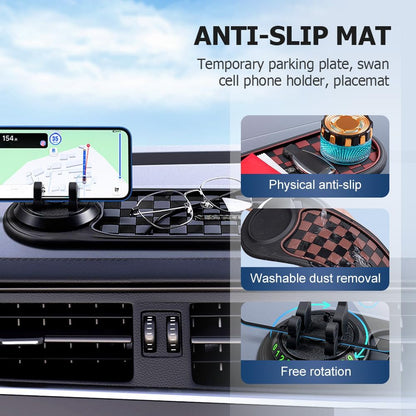 Multifunctional Vehicle-Mounted Anti-Slip Mat, Slip Mat Auto Universal Phone Holder