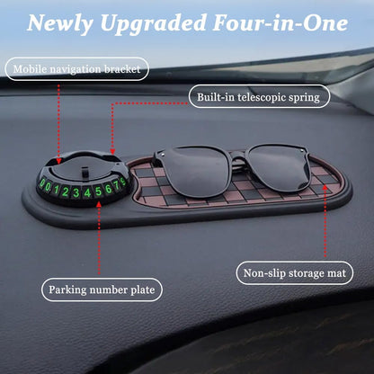 Multifunctional Vehicle-Mounted Anti-Slip Mat, Slip Mat Auto Universal Phone Holder