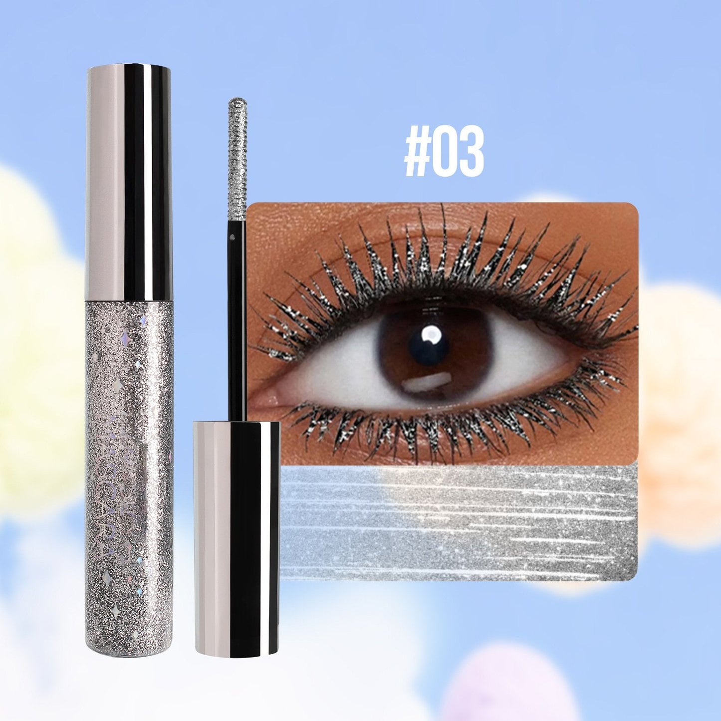 The AuraSpark Colorful Glitter Mascara — Long-Lasting Brilliance + 50% OFF
