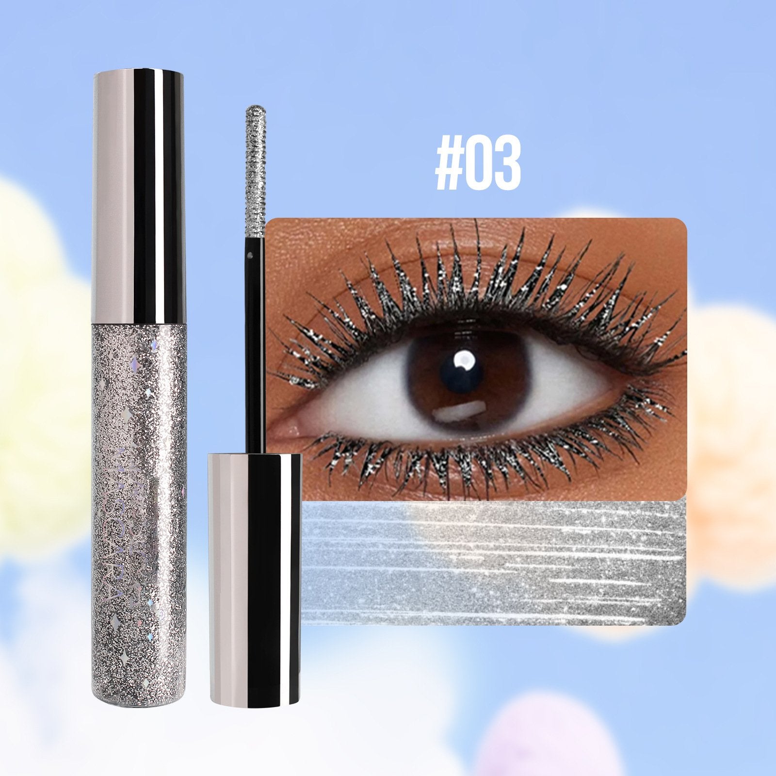 The AuraSpark Colorful Glitter Mascara — Long-Lasting Brilliance + 50% OFF