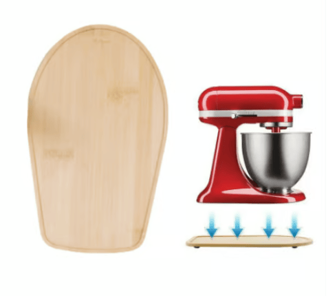 Handmade Bamboo Mixer Mobile Tray, Waterproof, Anti-Slip & Corrosion-Resistant