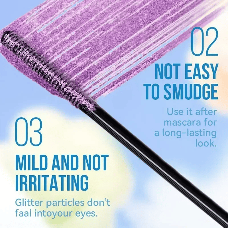 The AuraSpark Colorful Glitter Mascara — Long-Lasting Brilliance + 50% OFF