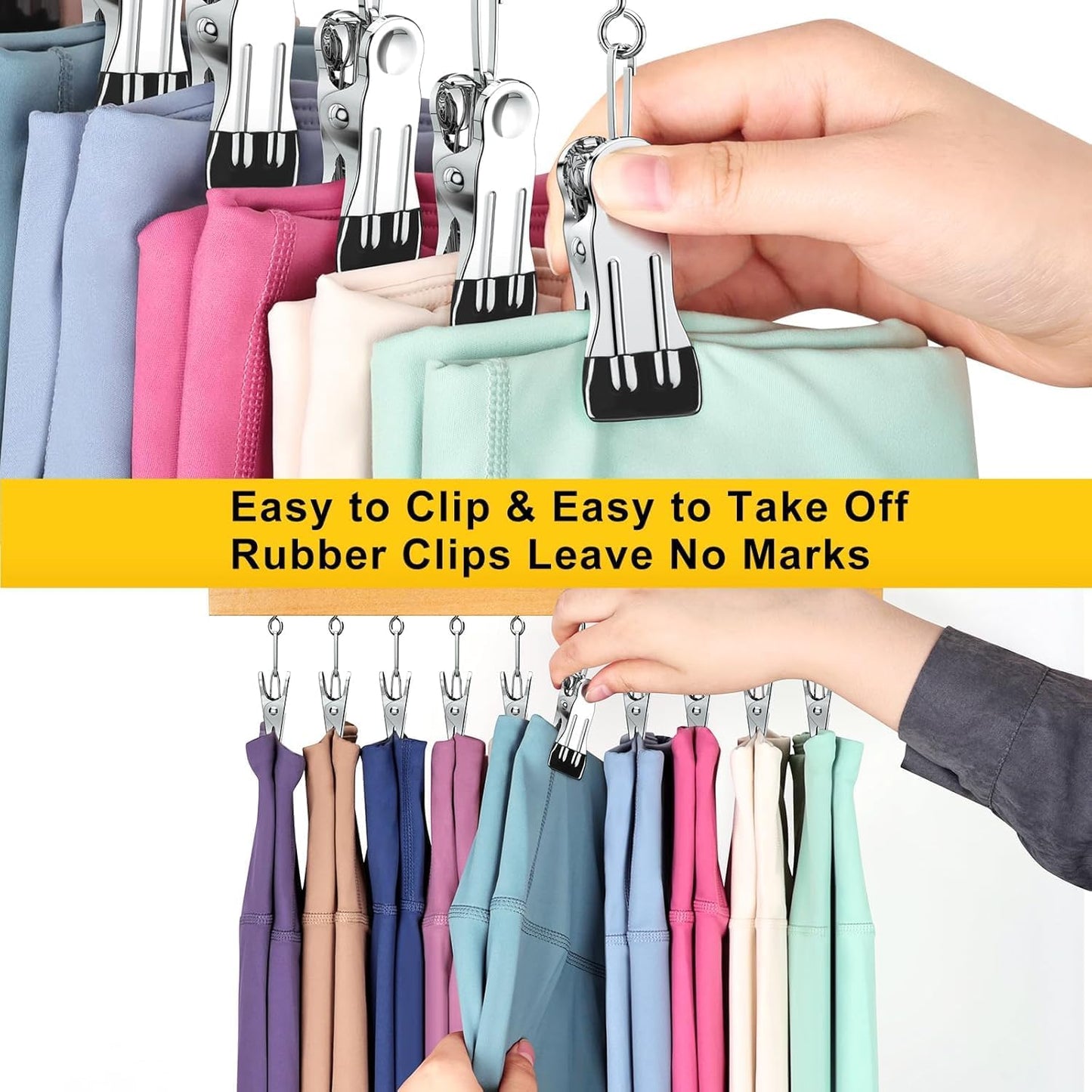10-Clip Leggings Organizer Hanger