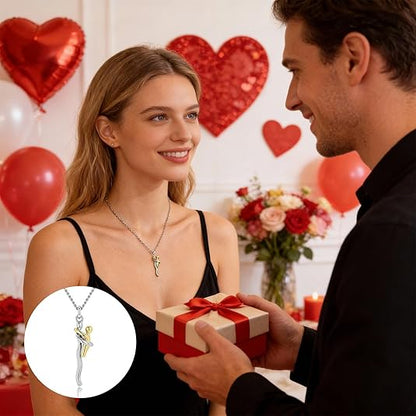 Maviglow™ – 925 Sterling Silver Mother & Child Embrace Pendant Necklace 