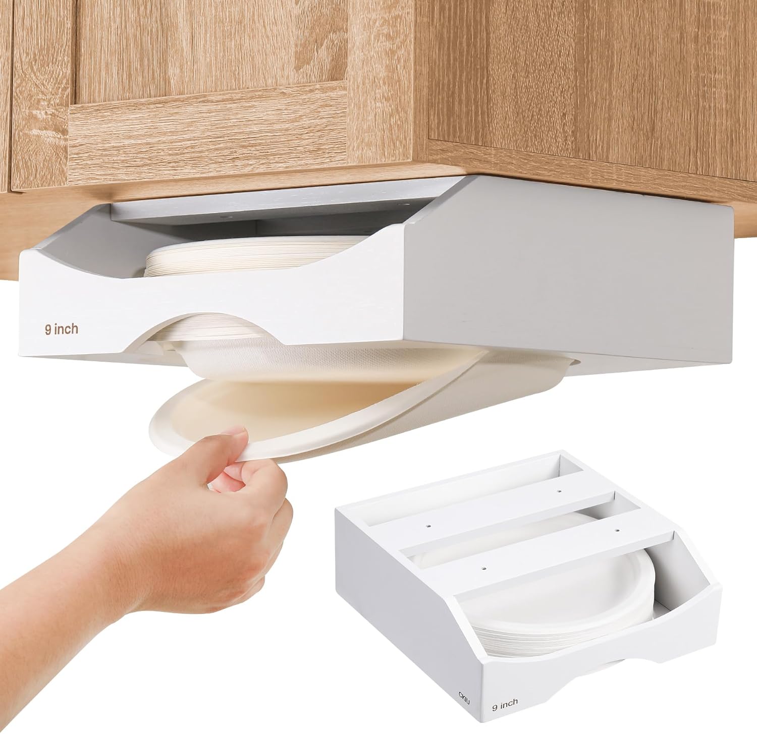 10-inch Paper Plate Dispenser Under Cabinet