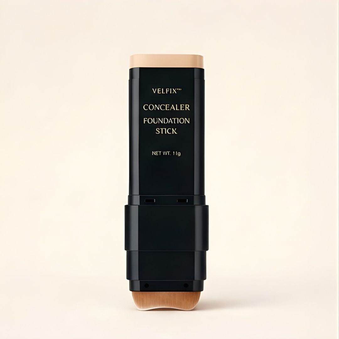Maviglow™ – Dual-Ended Concealer & Foundation Stick with Built-In Brush 