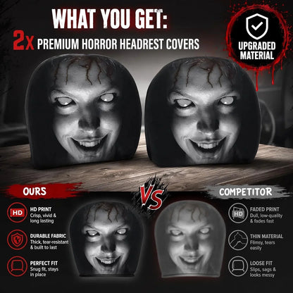 Maviglow™ Horror Headrest Cover