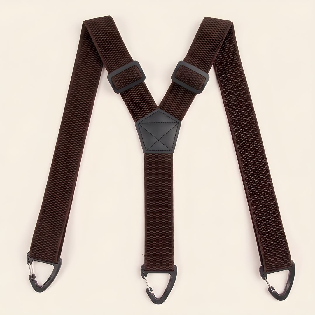 Maviglow™ – No-Slip X-Back Elastic Suspenders with Belt-Loop Hook Clips 