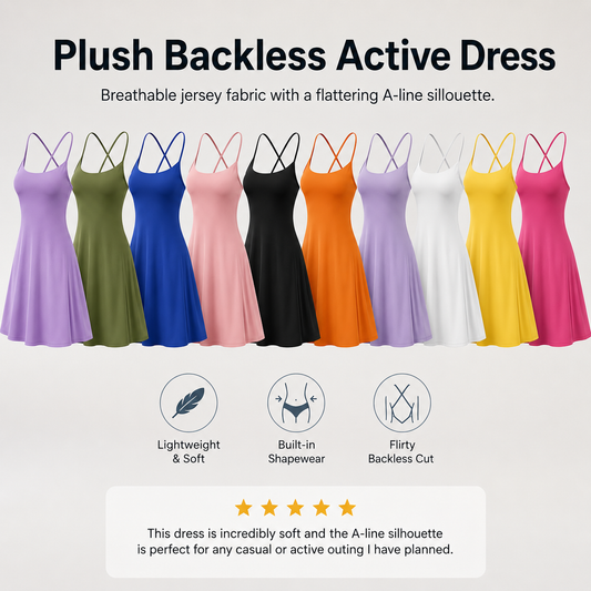 Plush Backless Active Dress