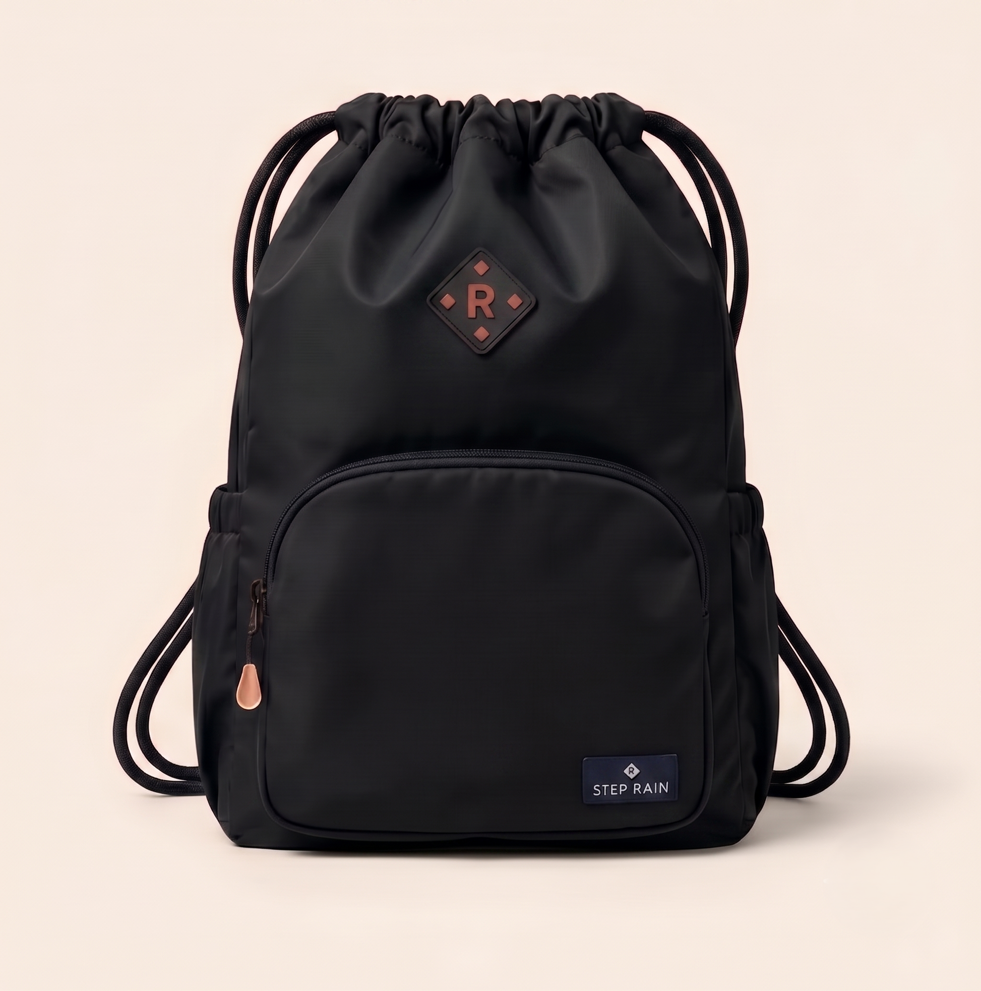 Maviglow™ – Waterproof Drawstring Sport Backpack with Zippered Pockets & Adjustable Straps 