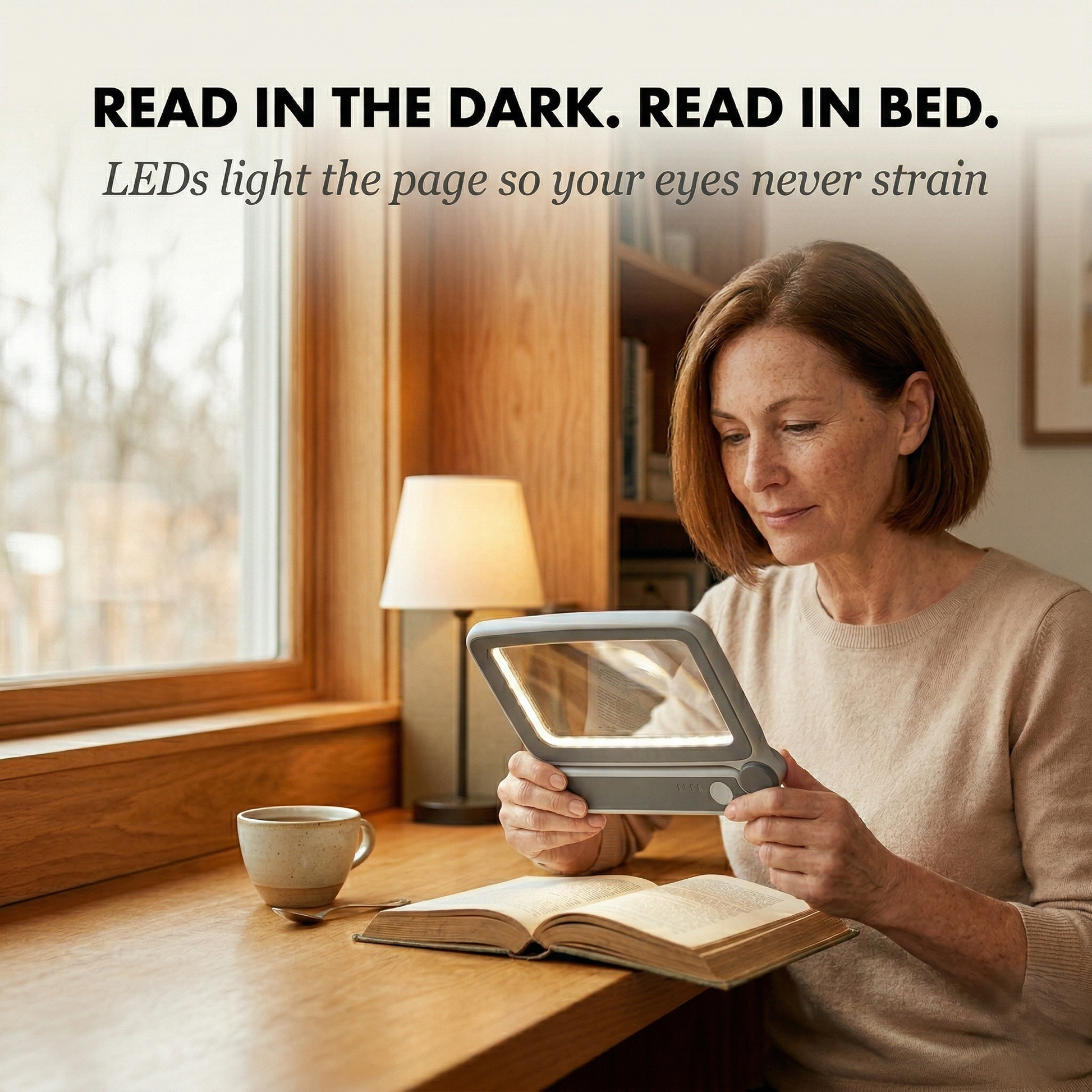 Lumiread™ – LED Lighted Folding Magnifying Glass for Reading +50% OFF