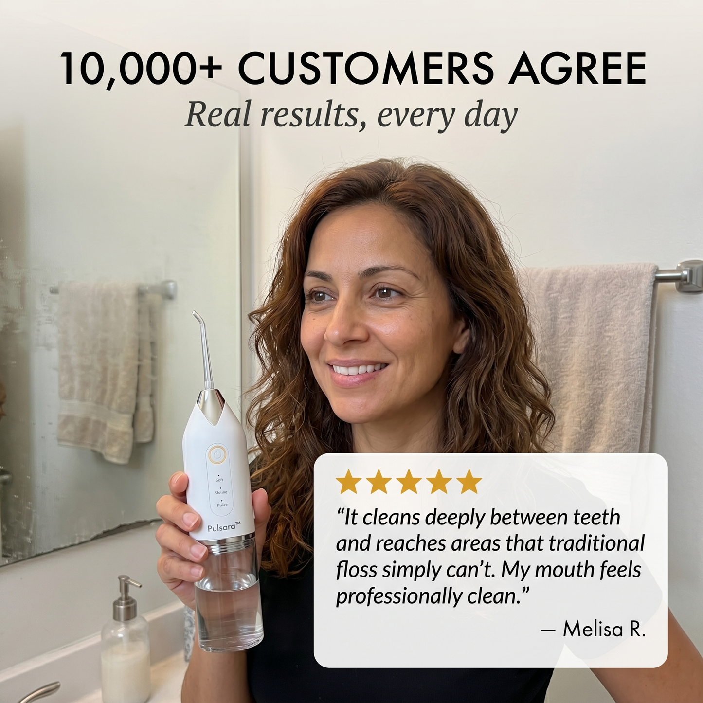 Maviglow™ 4-Tip Portable Water Flosser for Deep Gum & Teeth Cleaning 