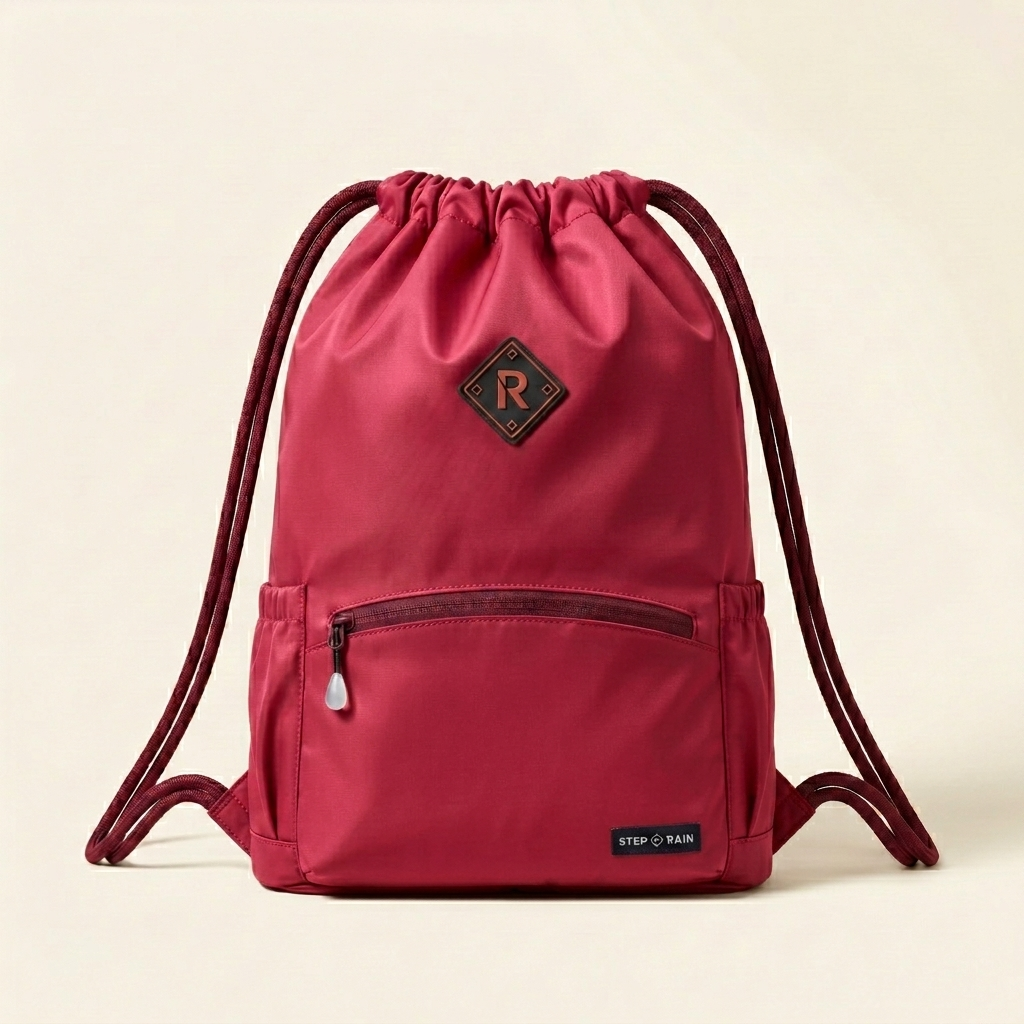 Maviglow™ – Waterproof Drawstring Sport Backpack with Zippered Pockets & Adjustable Straps 