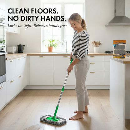 Gripwell™ – Reusable Chenille Microfiber Mop Pads for Swiffer Sweeper + Buy 2 Get 2 FREE
