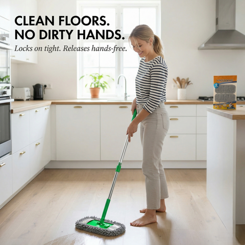 Gripwell™ – Reusable Chenille Microfiber Mop Pads for Swiffer Sweeper + Buy 2 Get 2 FREE