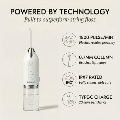 Maviglow™ 4-Tip Portable Water Flosser for Deep Gum & Teeth Cleaning 