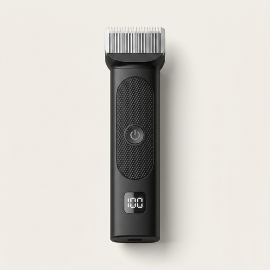 Maviglow™ – L-Shaped Safety Blade Body Trimmer for Men | LED Display | 90-Min Battery 