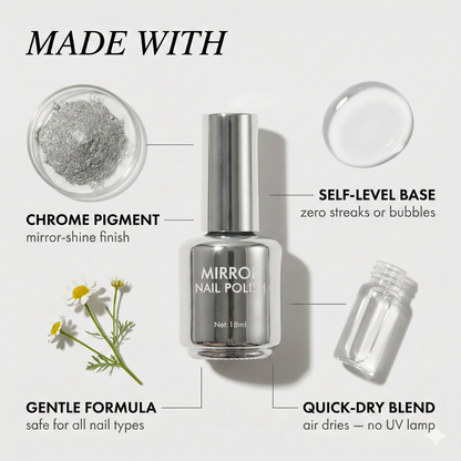 Lusoire™ – Liquid Mirror Chrome Nail Polish for Instant Salon-Shine Nails + 1+1 FREE